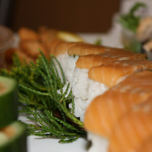 Sushi platter with Arctic Charr