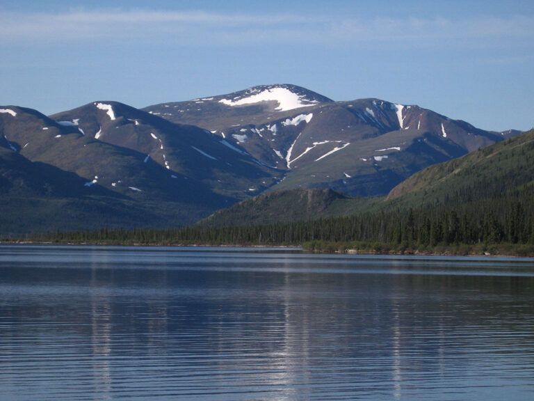 View of the Yukon mountains